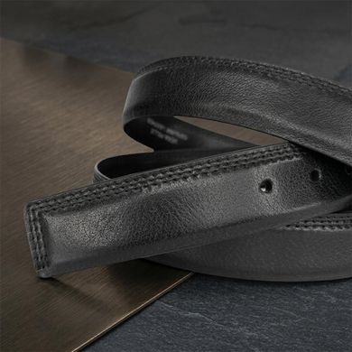Чоловічий брючний ремінь Tony Perotti з натуральної шкіри 574/35 NERO (90358) Чорний