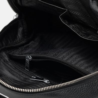 Женский кожаный рюкзак Borsa Leather K12045-black