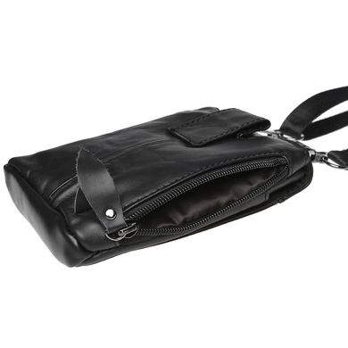 Мужская кожаная сумка через плечо Keizer K1702-black