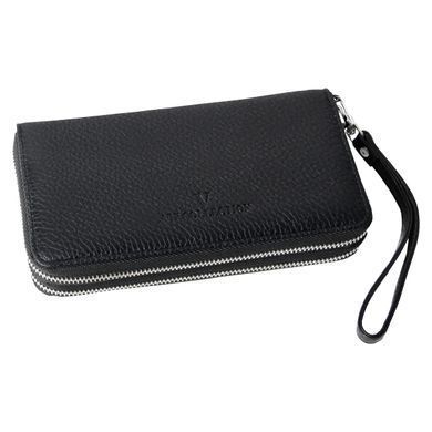 Мужской клатч-кошелек кожаный Vip Collection 1501-F Черный 1501.A.FLAT
