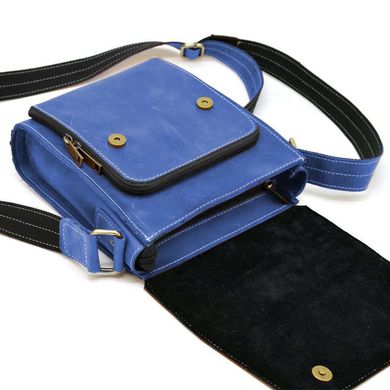 Кожаная сумка-планшет через плечо RU-3027-4lx бренда TARWA ульрамарин Синий