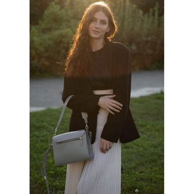 Женская кожаная сумка Liv серая Blanknote TW-Liv-light-gray-ksr