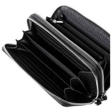 Мужской клатч-кошелек кожаный Vip Collection 1501-F Черный 1501.A.FLAT