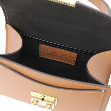 TL141994 TL Bag - невелика шкіряна жіноча сумка, колір: Коньяк