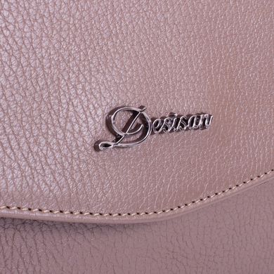 Жіноча шкіряна сумка-клатч DESISAN (ДЕСІСАН) SHI1541-283 Бежевий