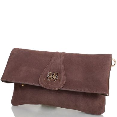 Жіноча сумка-клатч з якісного шкірозамінника і натуральної замші ANNA & LI (АННА І ЛІ) TU13784-khaki Коричневий