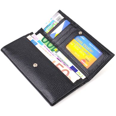 Функціональний гаманець для жінок з натуральної шкіри CANPELLINI 21822 Чорний