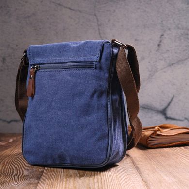 Интересная мужская сумка из текстиля 21267 Vintage Синяя