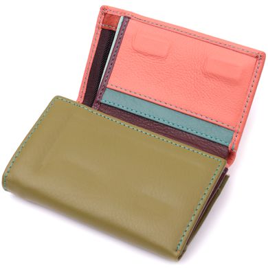 Модний жіночий гаманець з якісної натуральної шкіри ST Leather 19464 Різнокольоровий