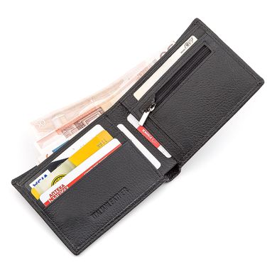 Чоловічий гаманець ST Leather 18352 (ST-1) натуральна шкіра Чорний