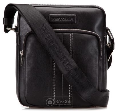 Оригинальная мужская кожаная сумка черного цвета WITTCHEN 28-4-022A-1, Черный
