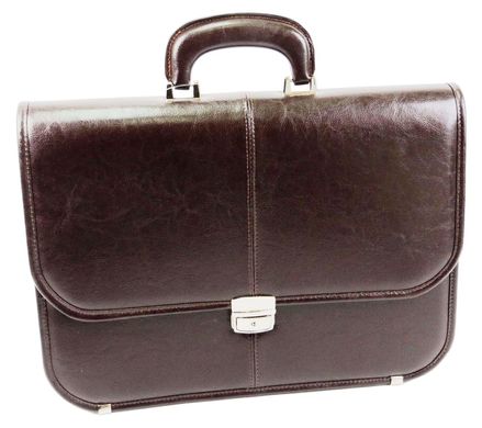 Чоловічий портфель з еко шкіри JPB, TE-40 коричневий