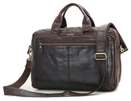 Сумка мужская сумка Vintage 14393 под ноутбук 15.6 дюймов Коричневая