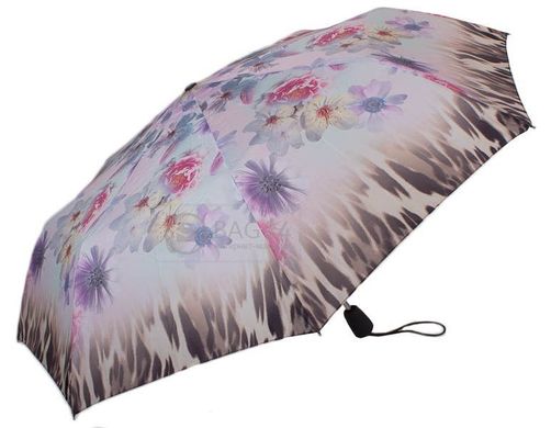 Полегшена компактна жіноча парасолька, напівавтомат PIERRE CARDIN U82110-blue-zvetok, Фіолетовий