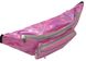 Голограмна сумка на пояс із шкірзамінника Loren SS113 pink