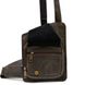 Шкіряний рюкзак слінг на одне плече, кобура TARWA RCv-232-3md Коричневий