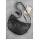 Сумка Круассан (кожа crazy horse) графит - черная Blanknote BN-BAG-12-g-kr