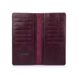 Темно фиолетовый кожаный бумажник на 14 карт, коллекция "Mehendi Classic"