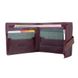 Зручний маленький гаманець на кобурною гвинті з натуральної шкіри фіолетового кольору
