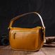 Красивая сумка на плечо кросс-боди из натуральной кожи 22100 Vintage Желтая