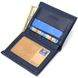 Чоловічий компактний гаманець із натуральної шкіри флотар CANPELLINI 21872 Синій