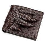Портмоне CROCODILE LEATHER 18196 з натуральної шкіри крокодила Коричневе фото