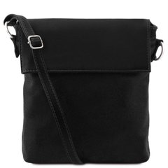 TL141511 Черный Morgan - Кожаная сумка на плечо от Tuscany