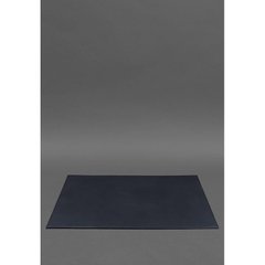 Накладка на стіл керівника - Натуральний шкіряний бювар 1.0 Темно-синій Blanknote BN-BV-1-navy-blue