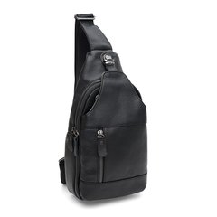 Мужской кожаный рюкзак через плечо Keizer K11802bl-black