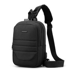 М'яка текстильна сумка на одне плече Confident ATN01-T-X2026-1A Чорний