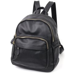 Стильный женский рюкзак Vintage sale_15005 кожаный Черный