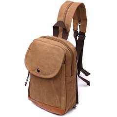Практичный рюкзак для мужчин из плотного текстиля Vintage 22183 Коричневый