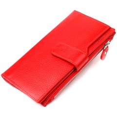Вертикальный женский кошелек из натуральной кожи CANPELLINI 21640 Красный