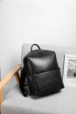 Стильный кожаный мужской рюкзак Tiding Bag B3-157A Черный