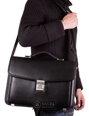 Елітний чоловічий портфель з кодовим замком ROCKFELD DS03-020761, Чорний