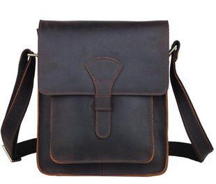 Мужская сумка через плечо TIDING BAG T1112 Коричневый