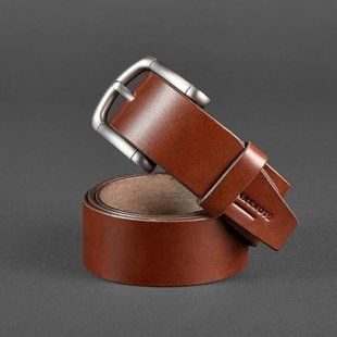 Чоловічий ремінь 40 мм коричневий Blanknote BN-BELT-2-flint