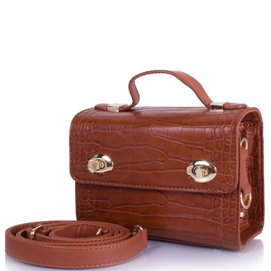Жіноча міні-сумка з якісного шкірозамінника AMELIE GALANTI (АМЕЛИ Галант) A962460-brown Коричневий