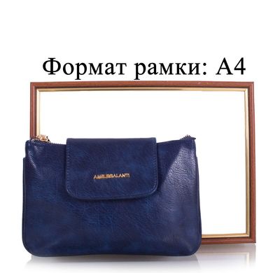 Жіноча сумка-клатч з якісного шкірозамінника AMELIE GALANTI (АМЕЛИ Галант) A991337-dark-blue Синій