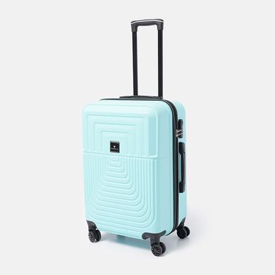 Чемодан средний 4 колеса Ricco Grande T1Marble20lightblue-L