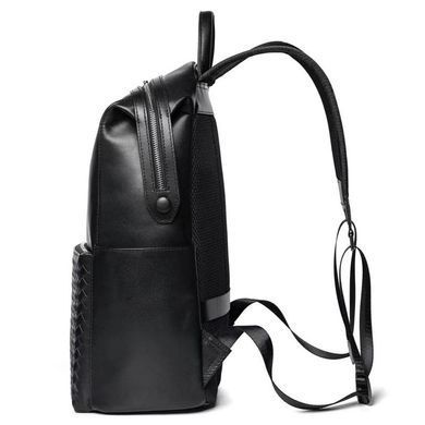 Стильный кожаный мужской рюкзак Tiding Bag B3-157A Черный