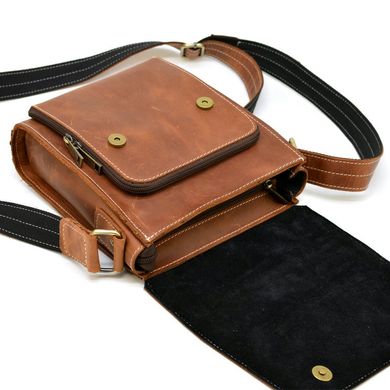 Шкіряна сумка-планшет через плече RBw-3027-4lx бренду TARWA Рудий