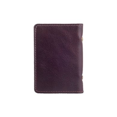 Кожаная обложка-органайзер для ID паспорта и других документов коричневого цвета