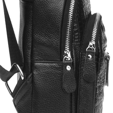 Мужской кожаный рюкзак Borsa Leather K1142-black