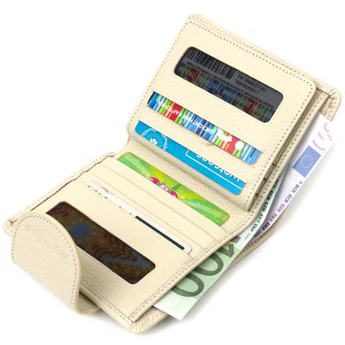 Місткий жіночий гаманець з натуральної шкіри Tony Bellucci 22018 Молочний