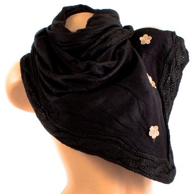 Чорний шарф для жінок ETERNO ES3028, Чорний
