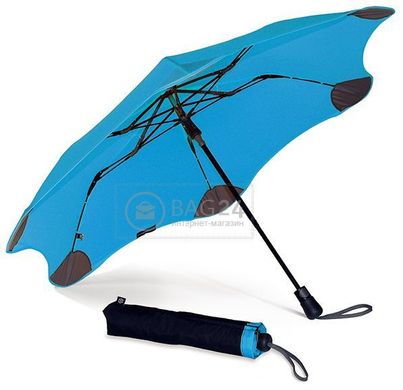 Голубой противоштормовой женский зонт, полуавтомат BLUNT Bl-xs-blue, Голубой
