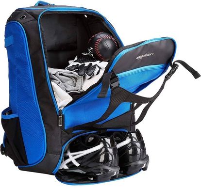Спортивний рюкзак 35L Amazon Basics синій із чорним