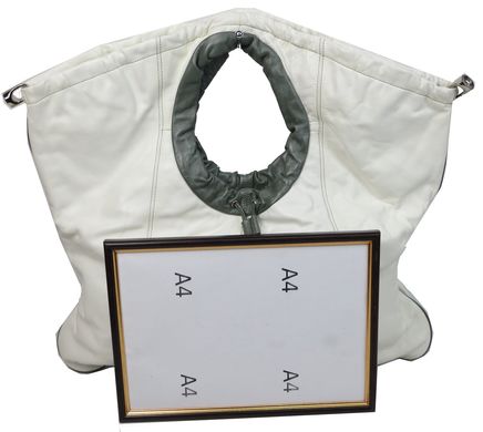 Жіноча шкіряна сумка Giorgio Ferretti біла