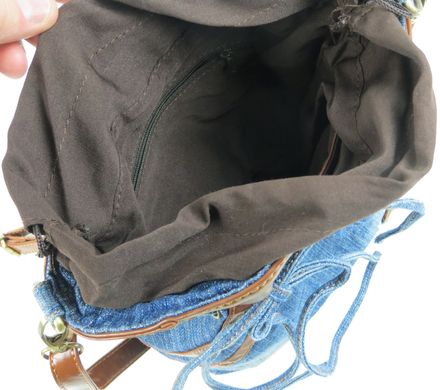 Молодежная джинсовая сумка в форме женской юбки Fashion jeans bag синяя